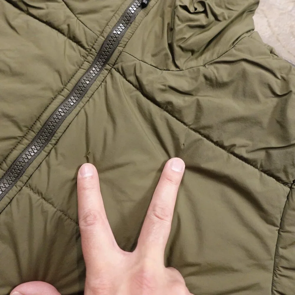 REI Co-op Puffer‎ Jacket Boys Large Olive Green Insulated FAIR